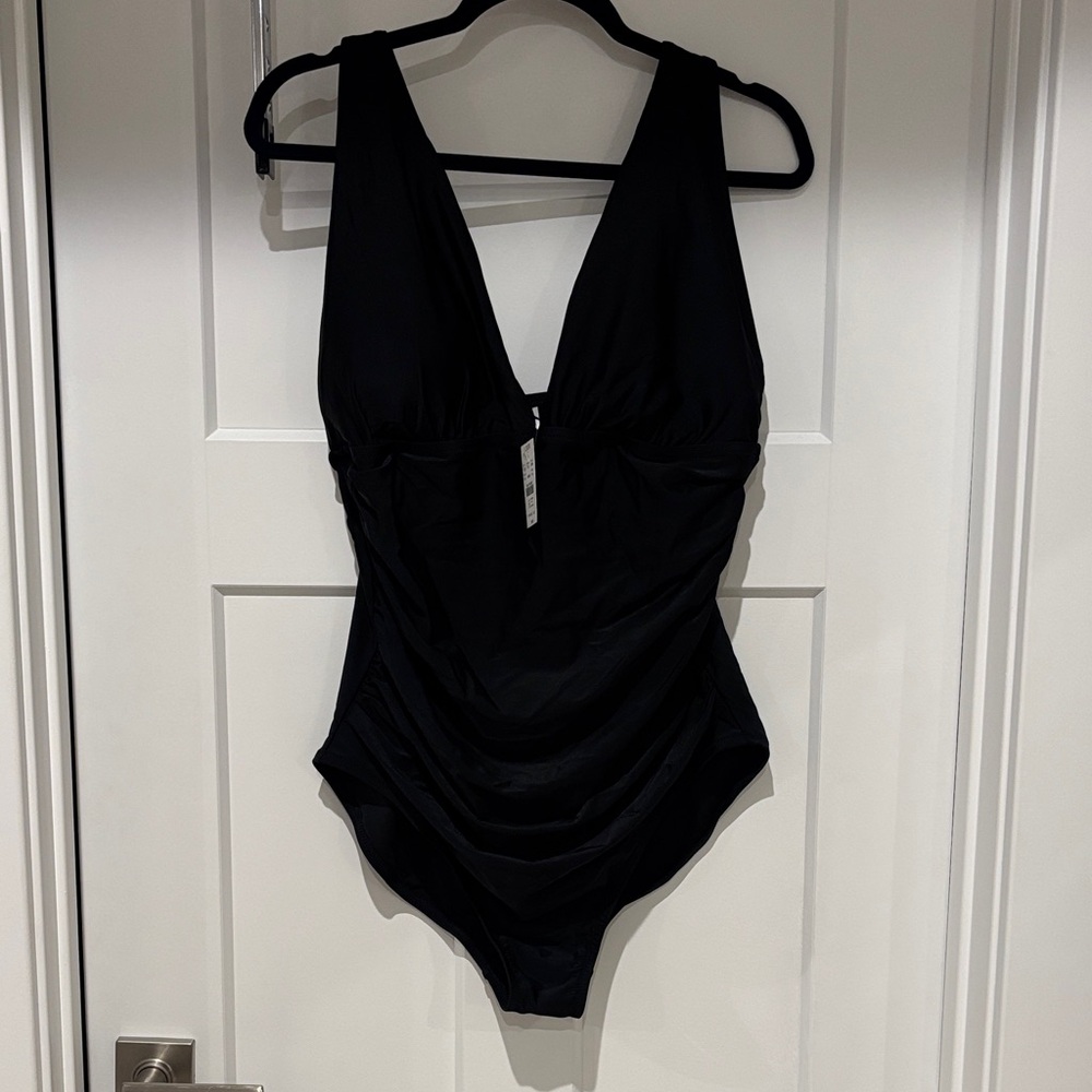 J. Crew Factory Black Women's One Piece Swimsuit